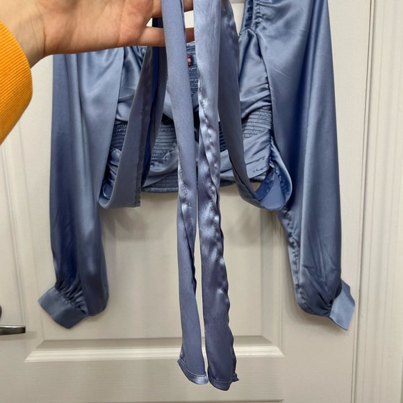 UO Maya Smocked Tie-Back Top - Picture 7 of 11